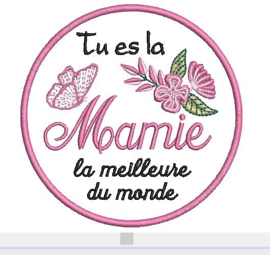 Mamie (Ce fichier est offert à l’achat d’un fichier de broderie) 2