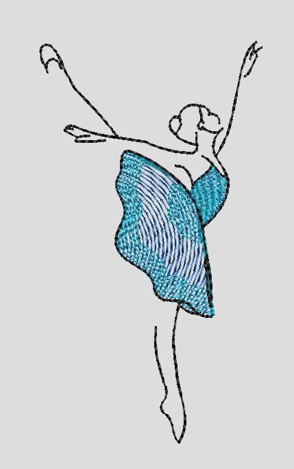 Danseuse tutu (Ce fichier est offert à l’achat d’un fichier de broderie) 4