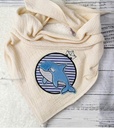 Baleine et petit bâteau (appliqué) 5