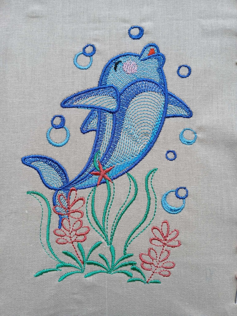 Blue le Dauphin (4 panneaux différents) 4