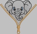 Elephant zip en mylar 4