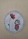 Petite fille à la fleur en mylar 2