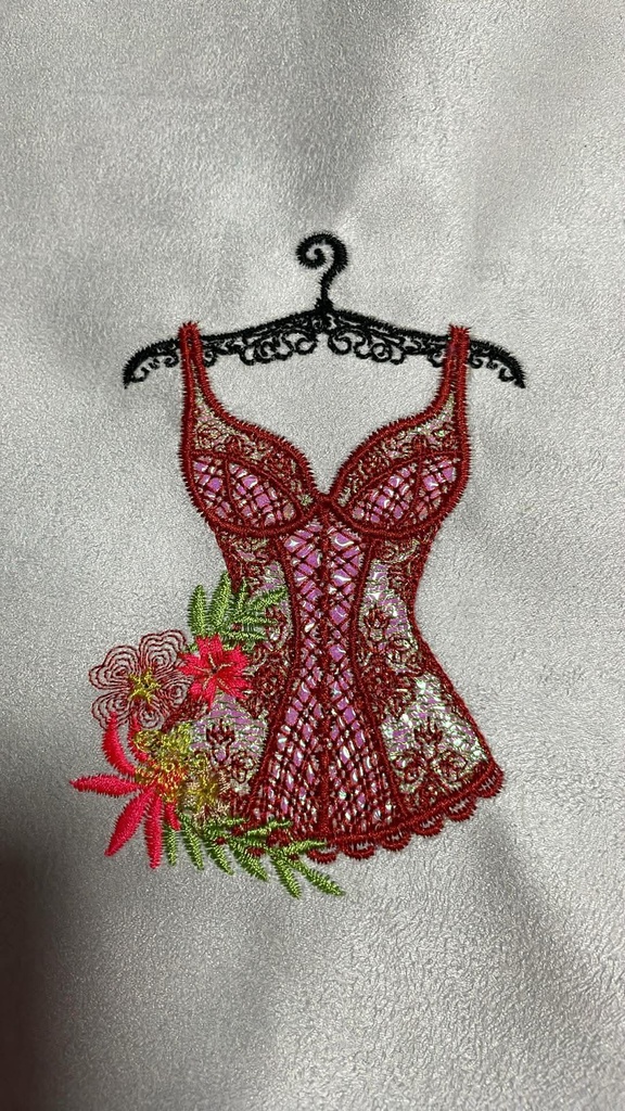 Corset fleuri (Mylar) 2