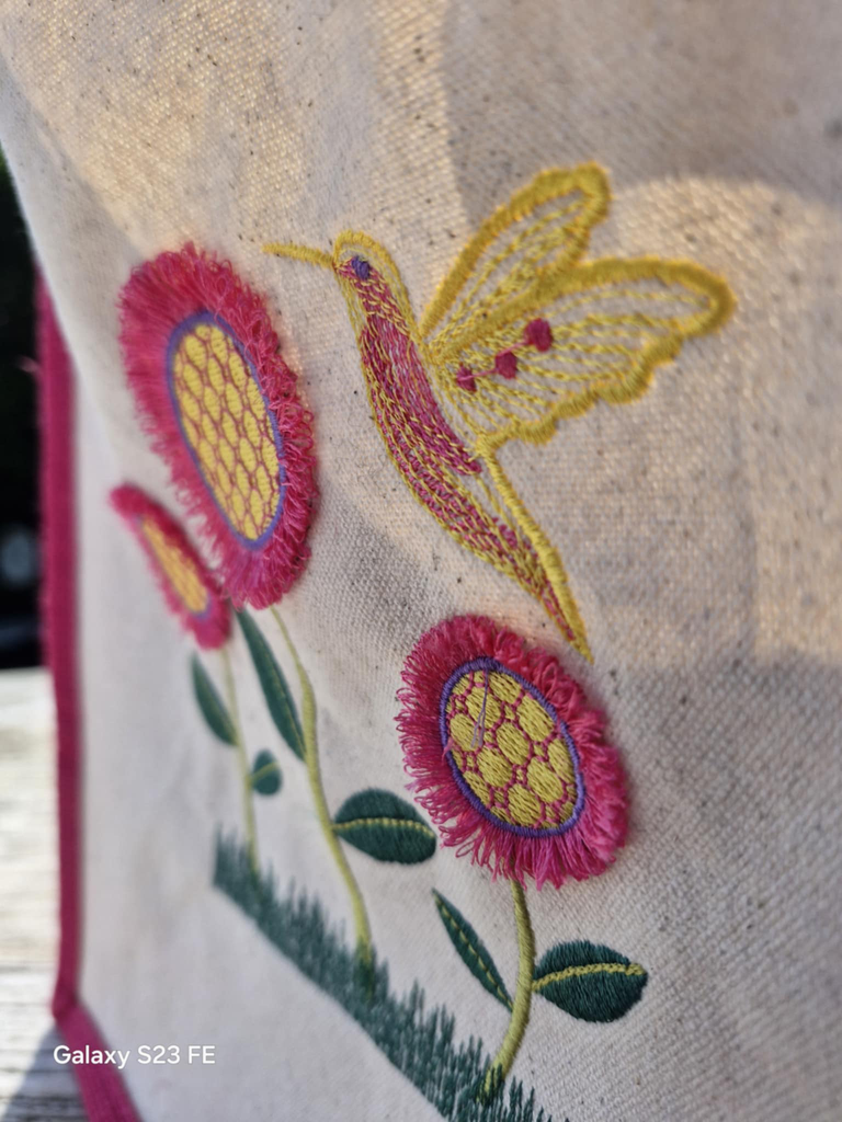 Fleurs frange et colibri 2