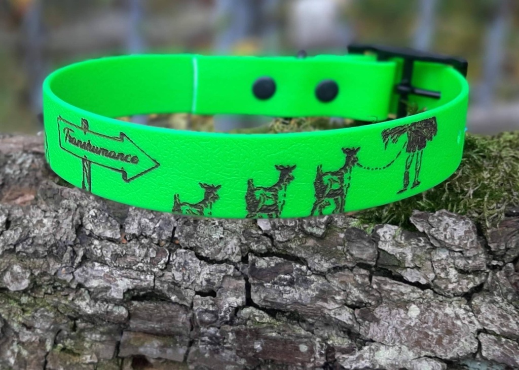 Collier gravé en PCV en 2 largeurs possible 13