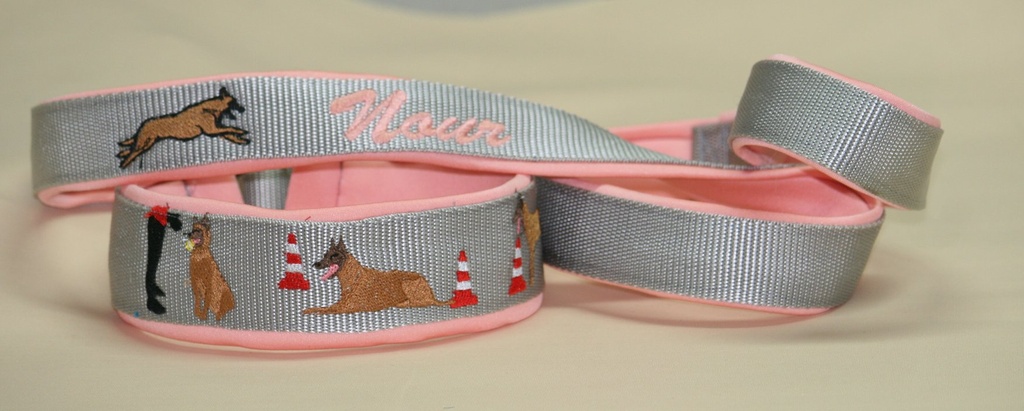 Collier Obéissance Néoprène réglable avec race de chien au choix 3