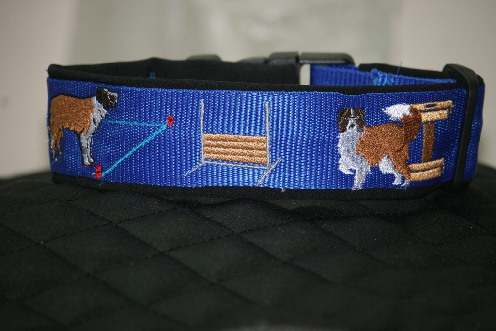 Collier Obédience Néoprène réglable avec race de chien au choix 2