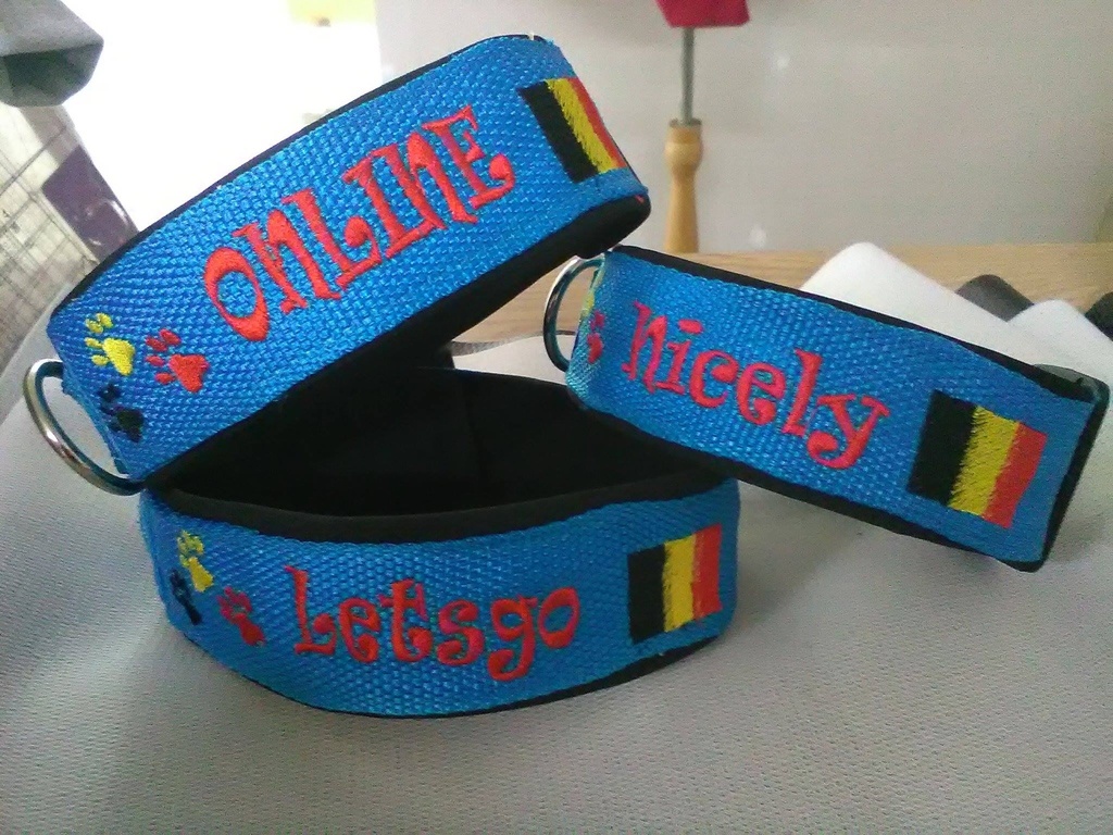 Collier Martingale Polaire avec Drapeau au choix (largeur 5 cm) 2