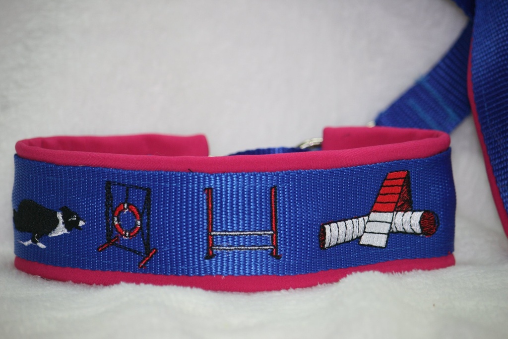 Collier Agility Néoprène réglable avec race de chien au choix 2