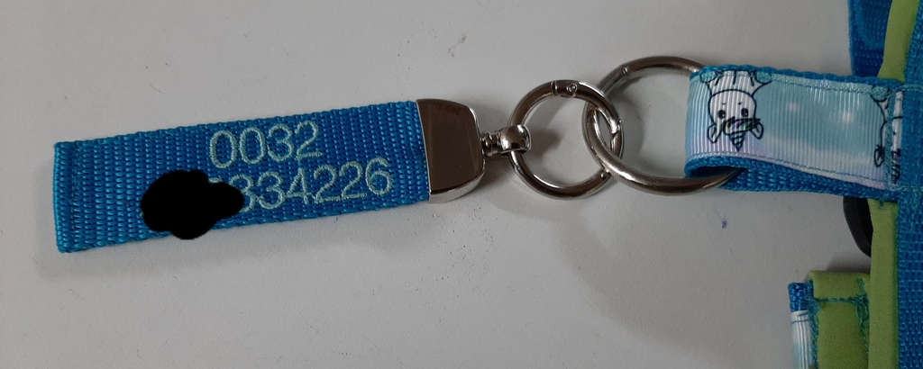 Porte clef ou identification du chien avec votre n° de téléphone 2