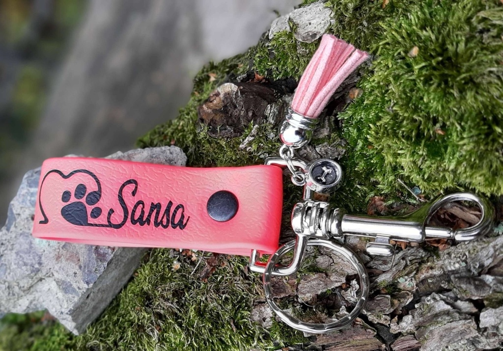 Porte clef Pvc personnalisé avec breloque 6