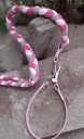 Collier Pvc + laisse Tug attachée avec mousqueton anti panique 2