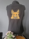 Veste softshell sans manche avec Appliqué Malinois 2