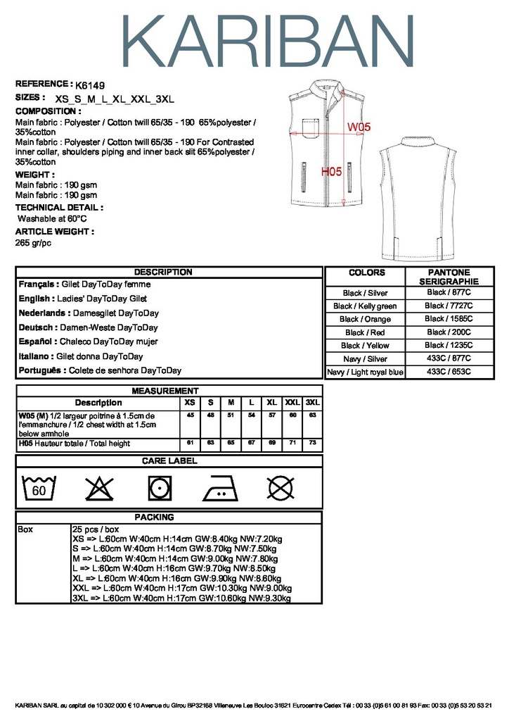 Veste de conduite WORKWEAR Brodée (femme) 2
