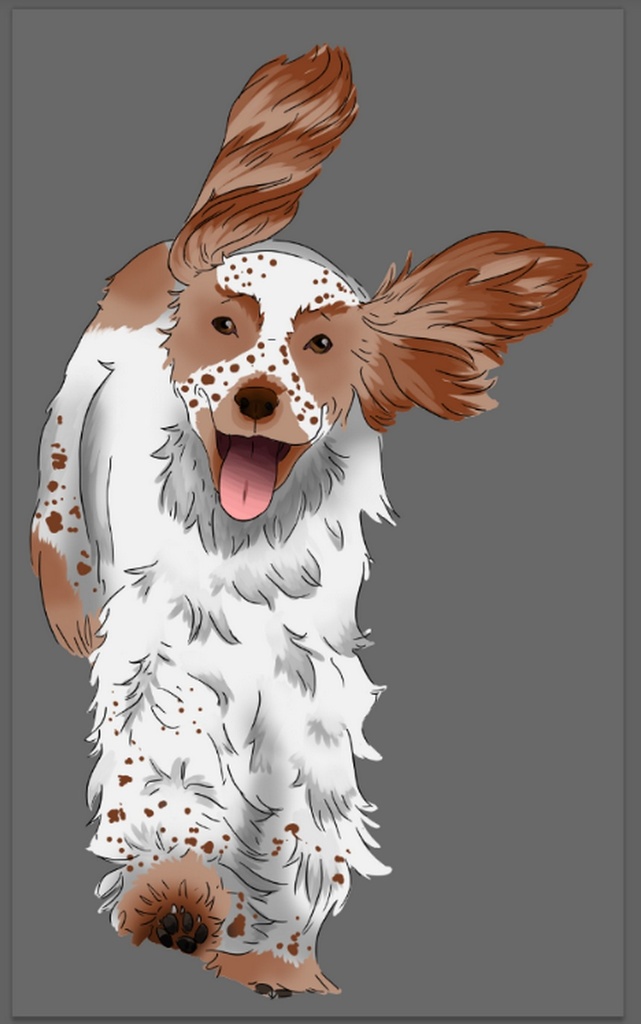 T-shirt Blanc+ race du chien 8
