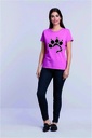 T-shirt floqué pattes chien 2