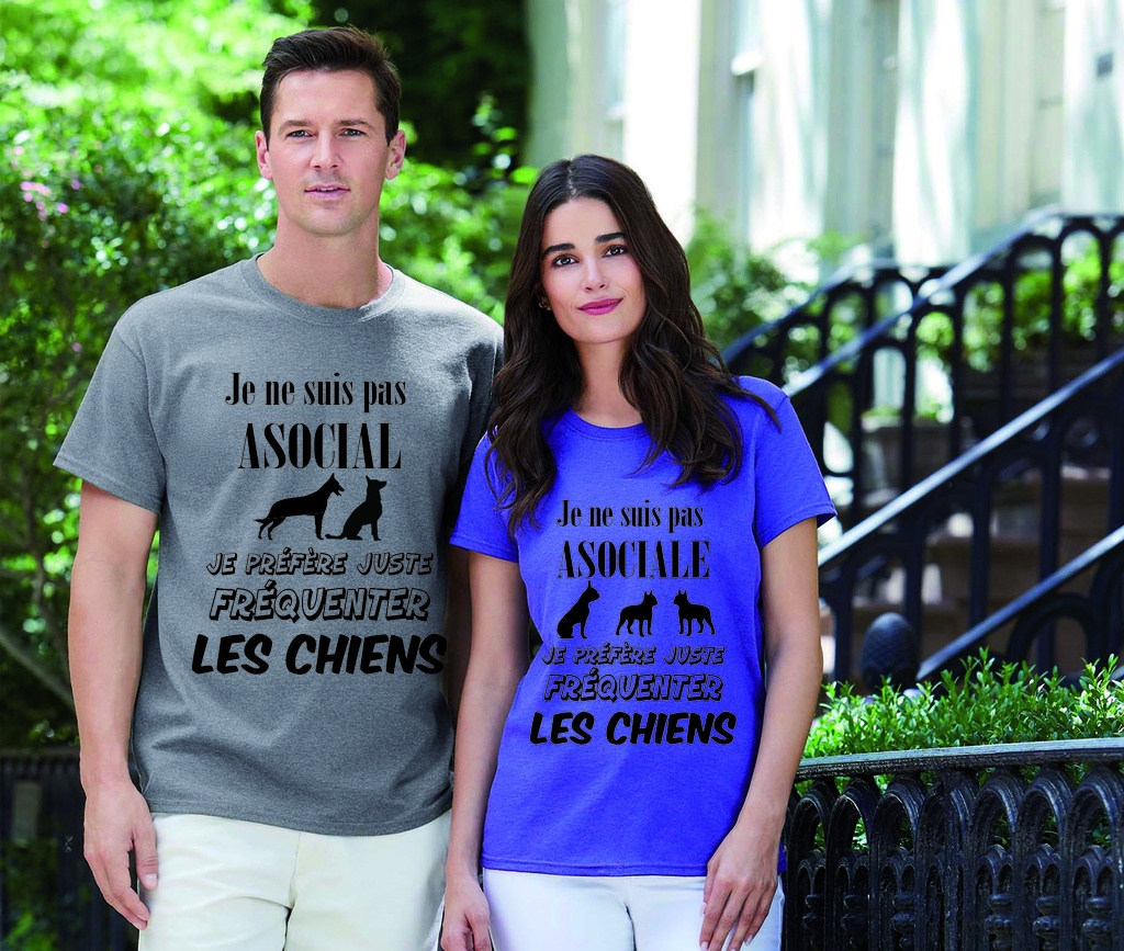 Je ne suis pas ASOCIAL (Race de chien au choix) 2