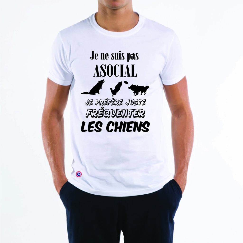 Je ne suis pas ASOCIAL (Race de chien au choix) 4