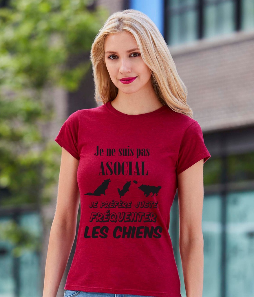 Je ne suis pas ASOCIALE personnalisé avec la race de son choix 3