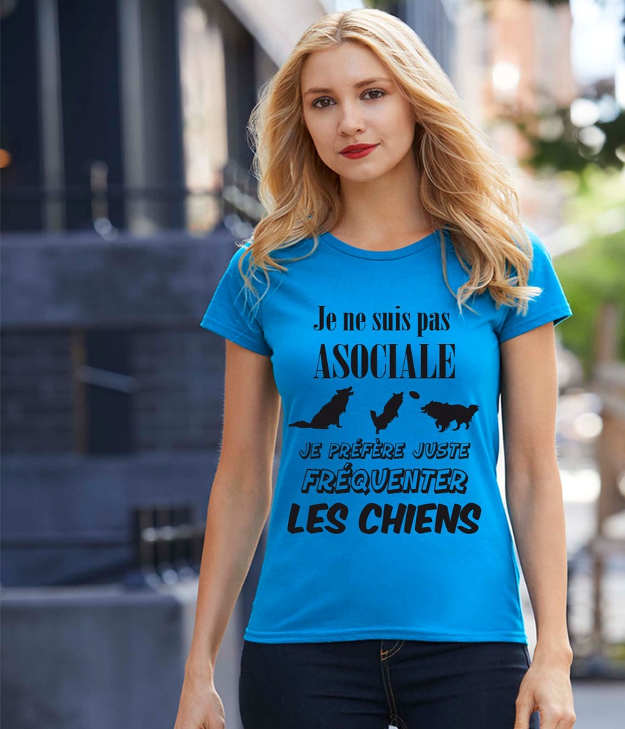 Je ne suis pas ASOCIALE personnalisé avec la race de son choix 4