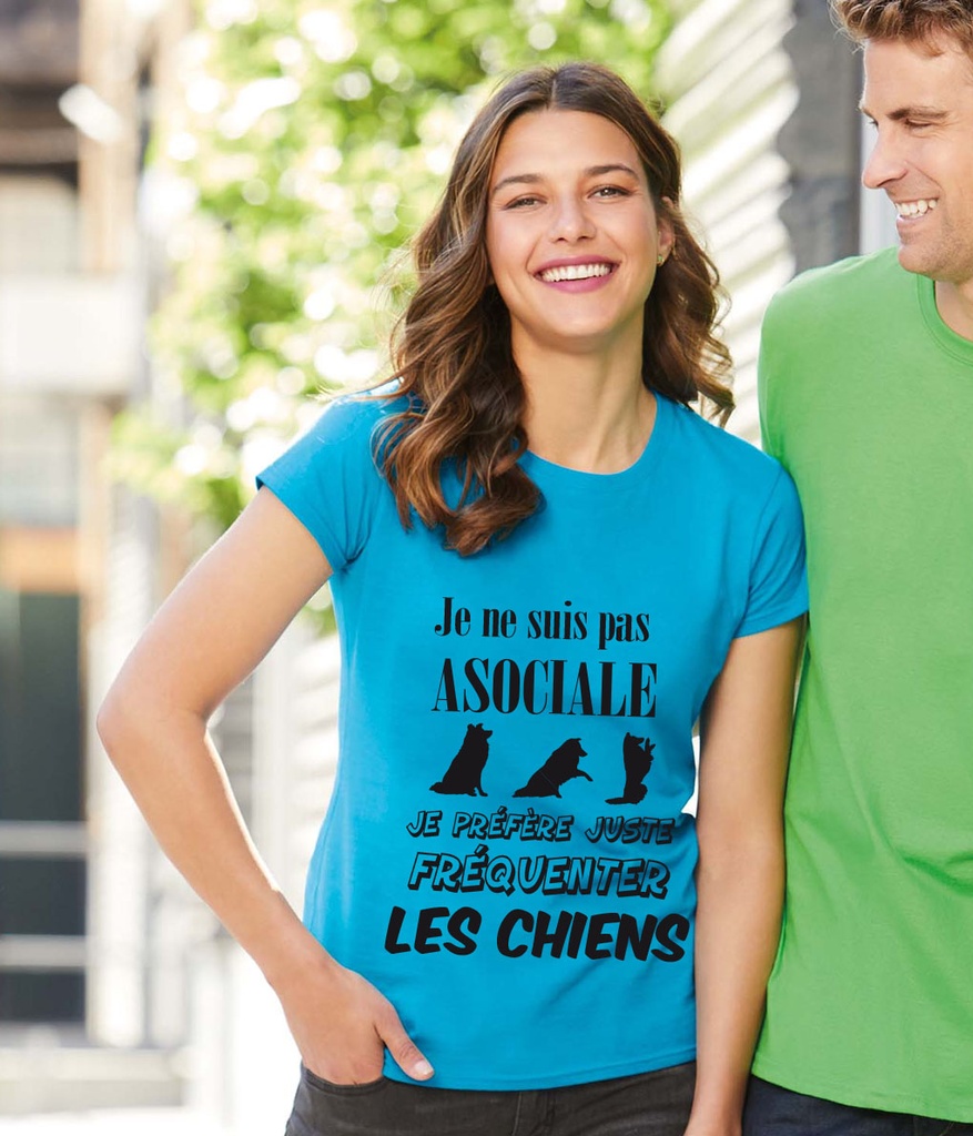 Je ne suis pas ASOCIALE personnalisé avec la race de son choix 5