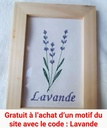 Lavande (Ce fichier est offert à l’achat d’un fichier de broderie)