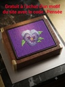 Pensée (Ce fichier est offert à l’achat d’un fichier de broderie)