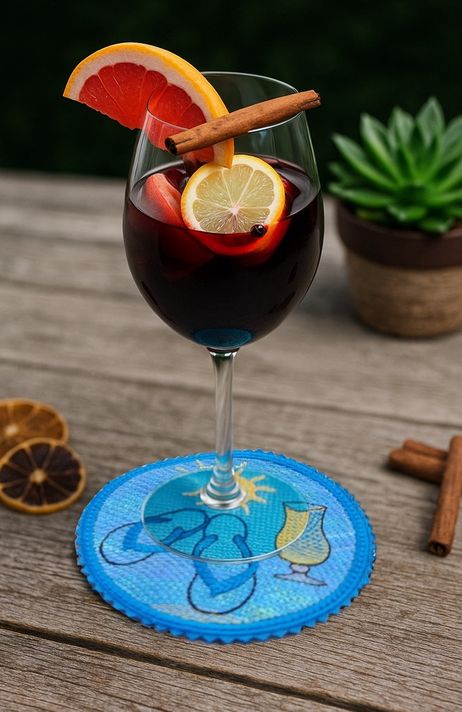 Sous verre Tongs en mylar