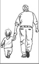 Papy et son petit fils