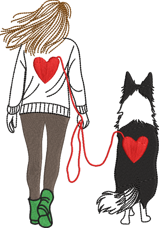 Border Collie Coeur