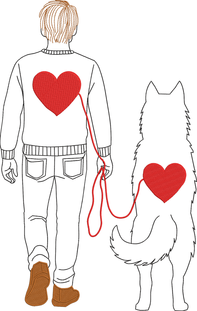 Husky coeur (garçon)