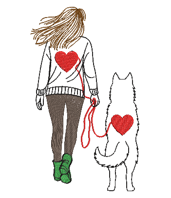 Husky coeur (fille)