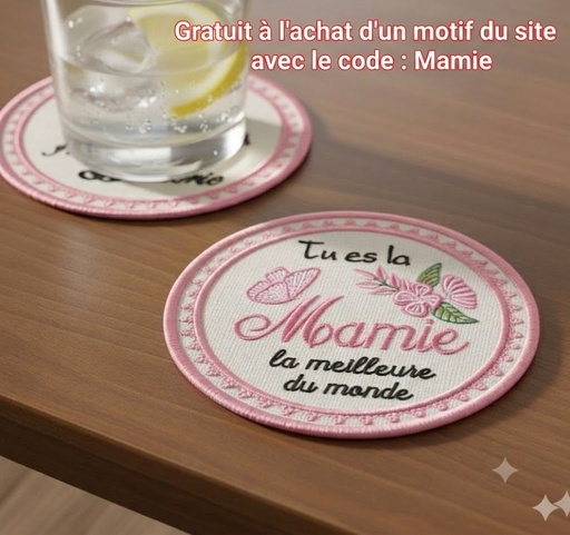 Mamie (Ce fichier est offert à l’achat d’un fichier de broderie)