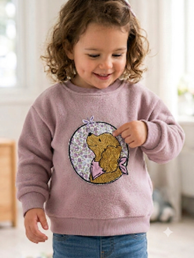 Chiot papillon (appliqué)