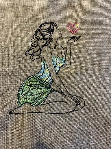 Femme à genoux (Mylar)