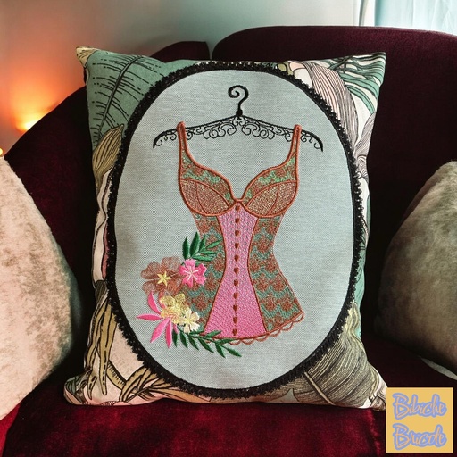 Corset fleuri (Mylar)