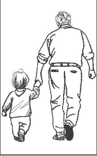 Papy et son petit fils