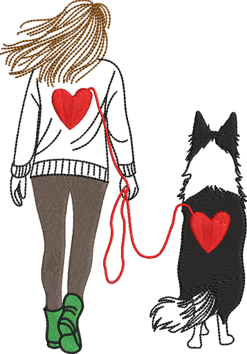 Border Collie Coeur