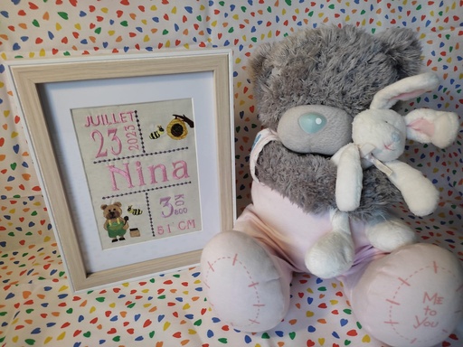 Cadre de naissance Le miel et les abeilles