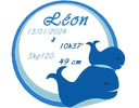Cadre de naissance Baleine et son bébé