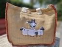 Sac en jute Border collie Saute mouton