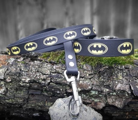 [ColgravMalPvc-1] Ensemble Laisse/Collier Batman