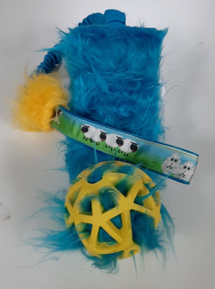 Tug Balle fourrure Pompon chiot