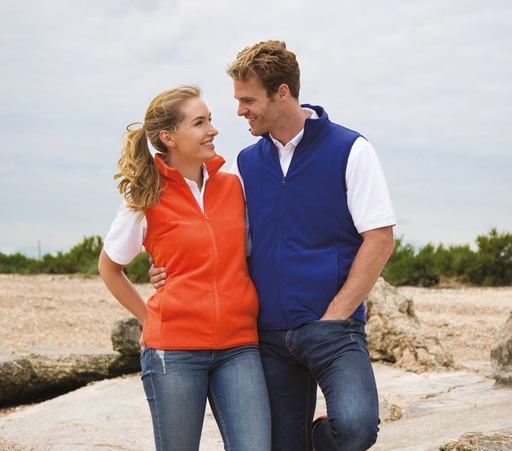 Veste sans manche Mixte Micropolaire Zippée