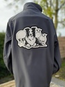 Manteau softshell brodé Border et moutons