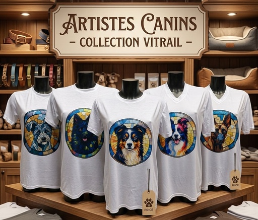 T-shirt vitrail imprimé