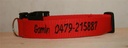 Collier personnalisé avec nom et n° de téléphone réglable